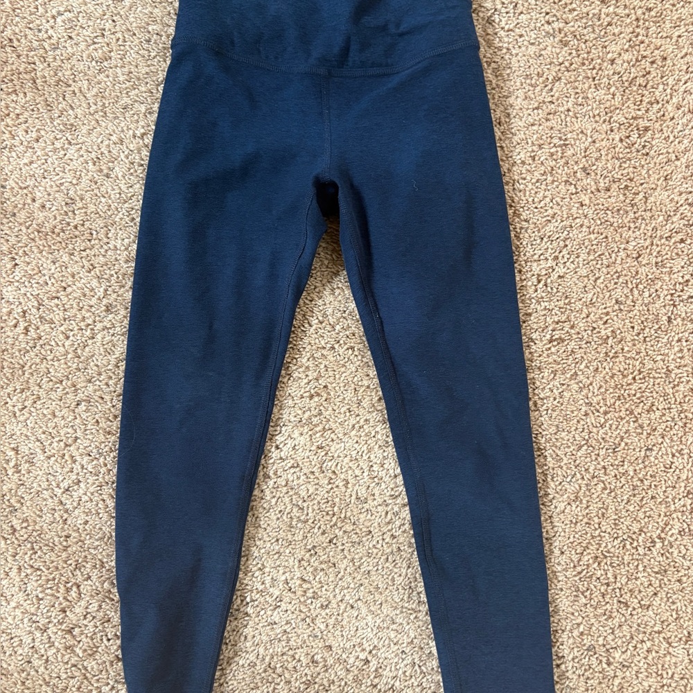 Beyond Yoga Navy Leggings spacedye cross waistband